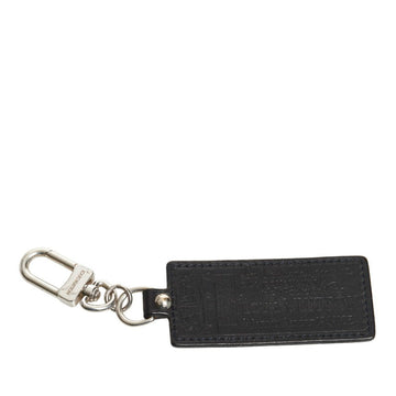 LOUIS VUITTON Porte Cle Fortune Keychain M85379 Black Leather Ladies
