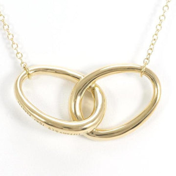 TIFFANY double loop K18YG necklace total weight about 14.5g 44cm jewelry