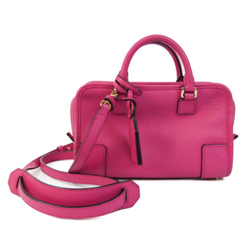 LOEWE Amazona 23 352.30.N71 Women's Leather Handbag,Shoulder Bag Pink