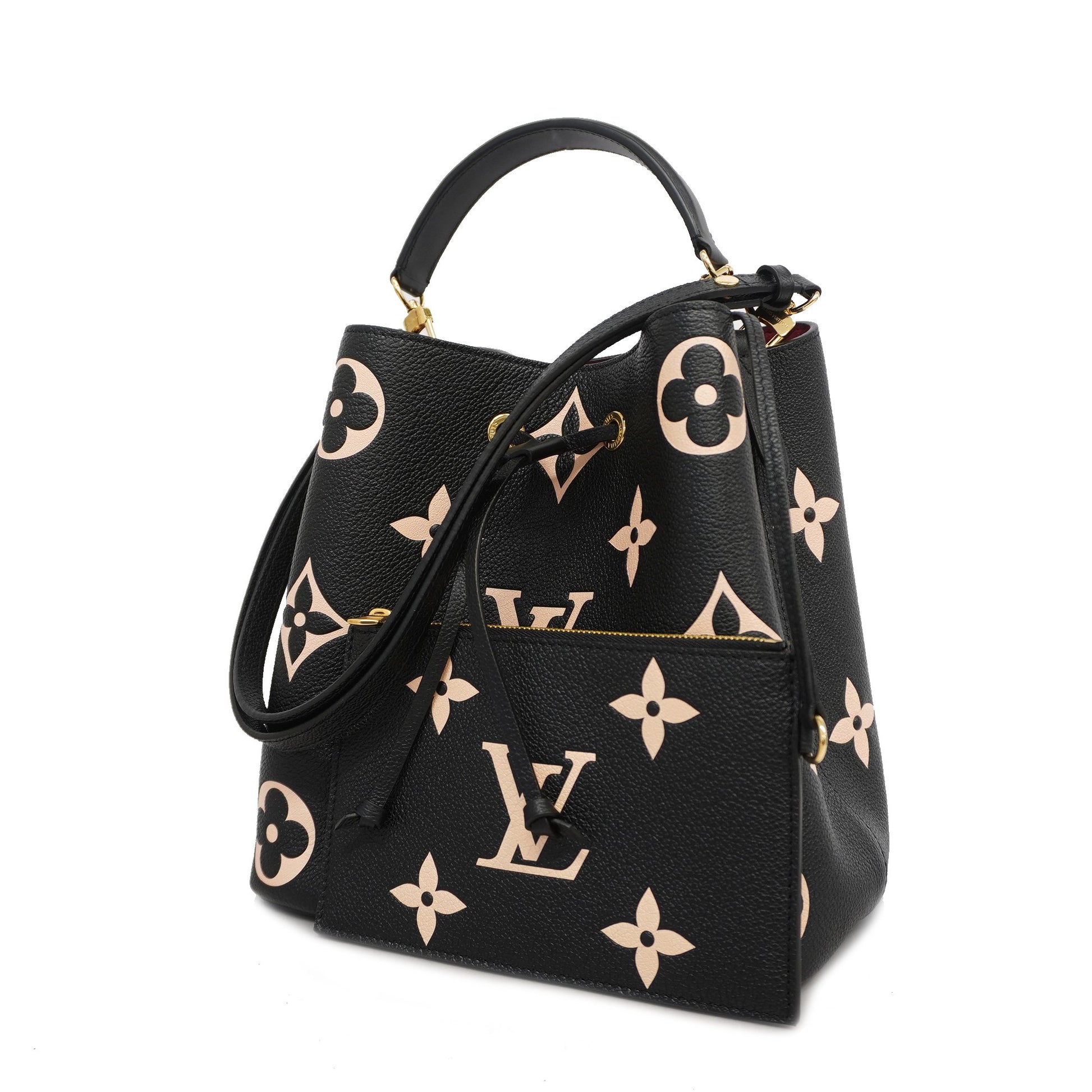 Auth Louis Vuitton Monogram Empreinte 2way Bag Neonoe MM M45497
