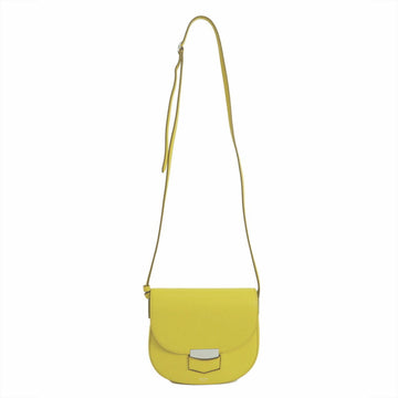 CELINE Small Trotter Shoulder Bag Yellow 179023 Leather Ladies
