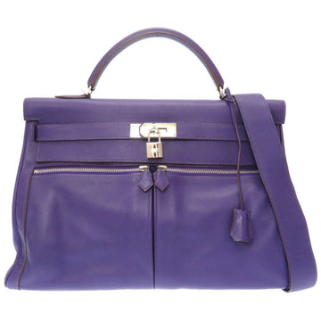 Hermes Kelly Raki 40 Vaux Swift Iris N engraved handbag bag purple 0050 HERMES