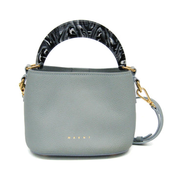 MARNI VENICE BUCKET MINI BAG SCMP0078U0 Women's Leather Handbag,Shoulder Bag Light Blue