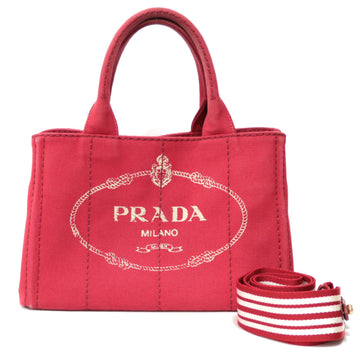 Prada Shoulder Bag Handbag Kanapato Tote PM Ladies