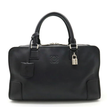 LOEWE Amazona 36 Anagram Handbag Boston Bag Leather Black 352.79.A22