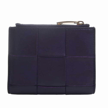 BOTTEGA VENETA Maxi Intrecciato Leather Bifold Wallet 651381 Purple