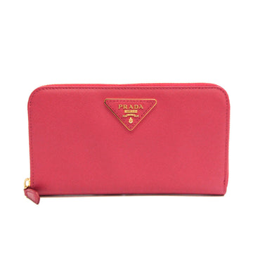 PRADA Saffiano 1M0506 Women's Leather Long Wallet [bi-fold] Peonia