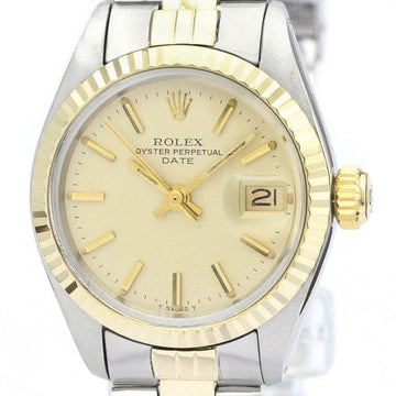 ROLEXVintage  Oyster Perpetual Date 6917 Yellow Gold Steel Ladies Watch BF559148