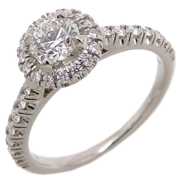 Cartier #51 0.40ct Diamond Destine Solitaire Ladies Ring N4746100 Pt950 Platinum No. 11