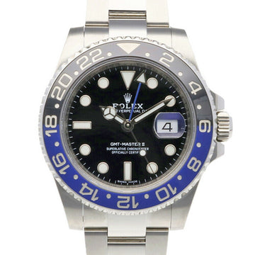 ROLEX GMT Master 2 Oyster Perpetual Watch Stainless Steel 116710BLNR Automatic Men's