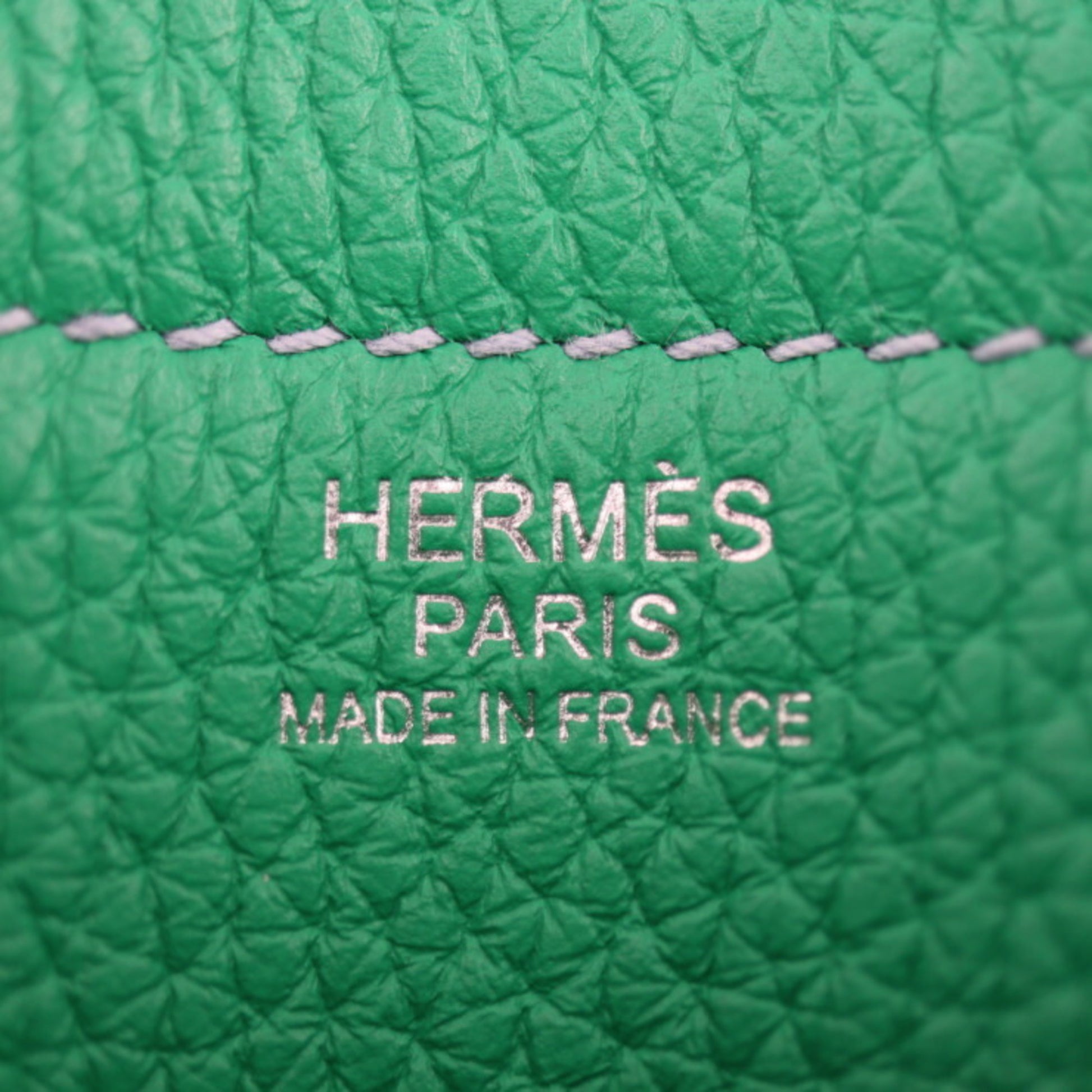 Hermes Cabasellier 31 Shoulder Bag Tote Bag Taurillon Clemence Blue Royal  Green