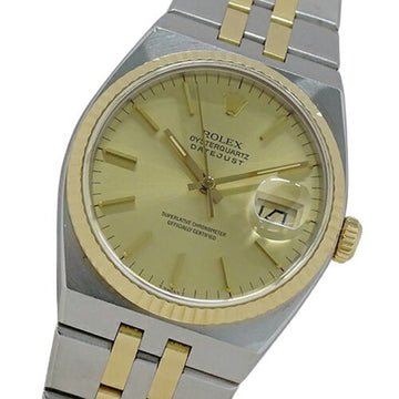 ROLEX Datejust 17013 90s watch men's Oyster quartz stainless steel SS gold YG combination polished