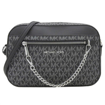 MICHAEL KORS MK Signature Chain Strap Shoulder Bag 35F2STTC9K Black Women's