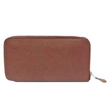 HERMES Silk'in Azap Long Women's Epsom Leather Long Wallet [bi-fold] Rouge H