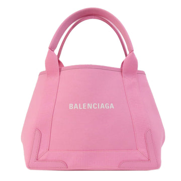 BALENCIAGA 339933 Navy Hippo S Handbag Canvas Women's