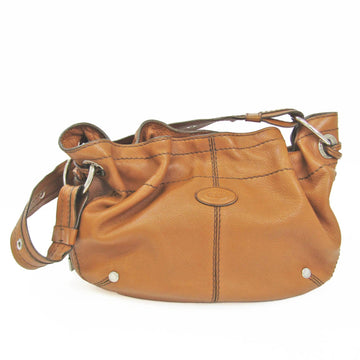 TOD'S Women's Leather Shoulder Bag Brown