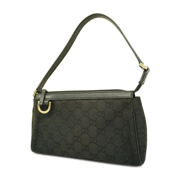 GUCCIAuth  GG Canvas Handbag 145750 Women's Handbag Black