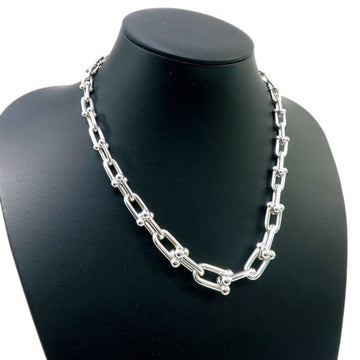 TIFFANY&Co.  Hardware Graduated Link Necklace AG925 Silver 18in