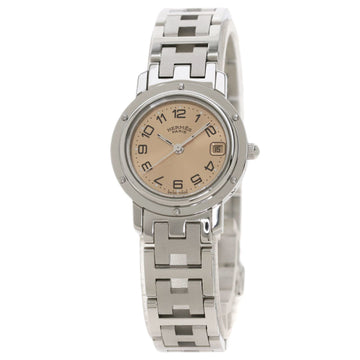 HERMES CL4.210 Clipper Watch Stainless Steel / SS Ladies