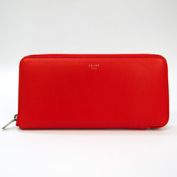 CELINE Women's Calfskin Long Wallet [bi-fold] Black,Red Color