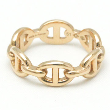 HERMES Chaine D'Ancre Pink Gold [18K] Fashion No Stone Band Ring Pink Gold