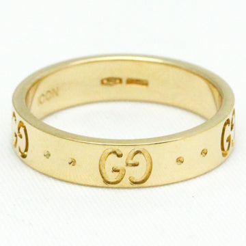 GUCCI Icon Yellow Gold [18K] Fashion No Stone Band Ring Gold