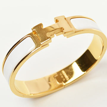 HERMES bangle bracelet  click crack PM H white gold