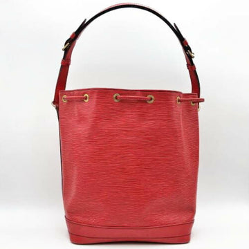 LOUIS VUITTON Noe Epi Shoulder Bag Drawstring Red PVC Women's Fashion M59007
