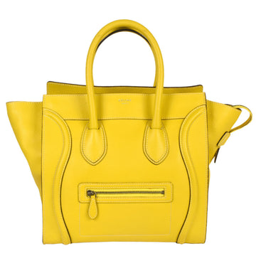 CELINE Luggage Shopper Handbag Yellow