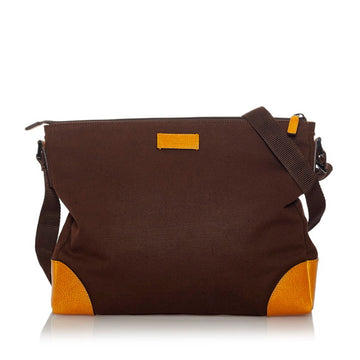 Gucci Shoulder Bag 257301 Brown Orange Canvas Leather Men's GUCCI
