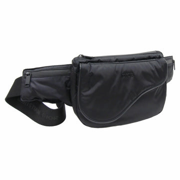 Dior Body Bag Saddle 1ADPO128YVV Black Nylon Waist Pouch Men's DIOR