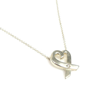 TIFFANY&Co. Necklace Loving Heart Silver 925/Diamond Ladies