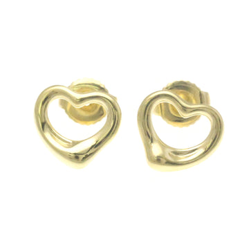 TIFFANY Open Heart Yellow Gold [18K] Stud Earrings