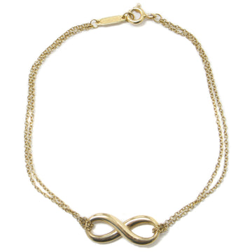 TIFFANY&Co.  Bracelet Double Chain Infinity K18YG AU750 Gold Accessories Jewelry Luxury