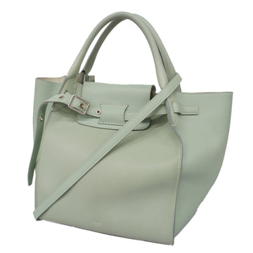 CELINEAuth  2WAY Bag Big Bag Small Women's Leather Handbag,Shoulder Bag Green