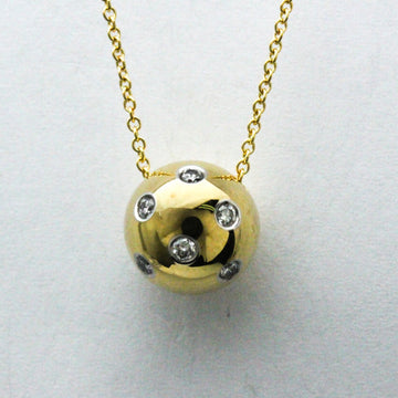 TIFFANY Dots Ball Diamond Platinum 950,Yellow Gold [18K] Diamond Men,Women Fashion Pendant Necklace [Gold]