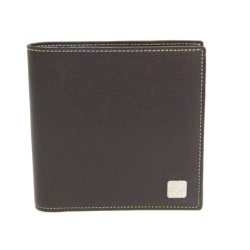 CARTIER Men's Leather Wallet [bi-fold] Dark Brown