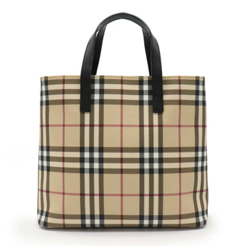 Burberry Nova check handbag tote bag PVC leather beige black red