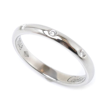 CARTIER Pt950 Platinum 1895 Wedding 3P Diamond Ring B4058349 No. 9 49 2.7g Ladies