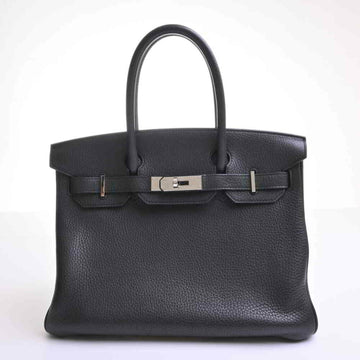 Hermes Taurillon Clemence Birkin 30 handbag black