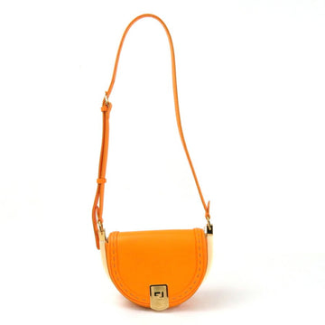 FENDI Shoulder Bag MOONLIGHT Moonlight Orange Calf Leather Ladies 8BT346 ABVL 12085-218