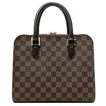 LOUIS VUITTON Handbag Triana Brown Damier Ebene N51155  Ladies Square Type