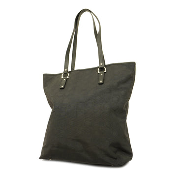 SALVATORE FERRAGAMOAuth  Gancini Tote Bag Women's Nylon,Leather Tote Bag Black