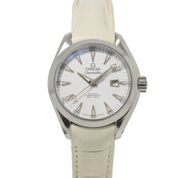 OMEGA Seamaster Aqua Terra Co-Axial 231 13 34 20 04 001 Ladies Watch Date White Dial Automatic Winding