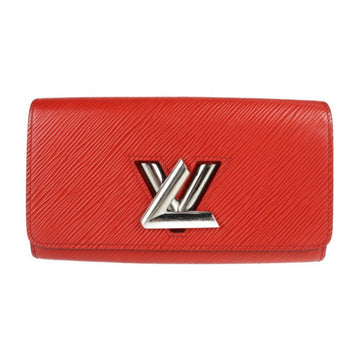 LOUIS VUITTON Portefeuille Twist Long Wallet M61179 Epi Leather Coquelicot Bifold