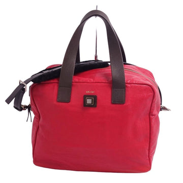 CELINE bag Phoebe period 2way handbag shoulder ladies red
