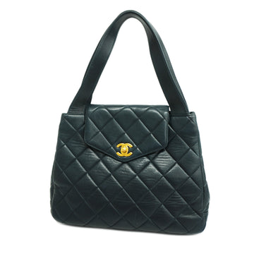 CHANELAuth  Matelasse Handbag Women's Leather Handbag Navy