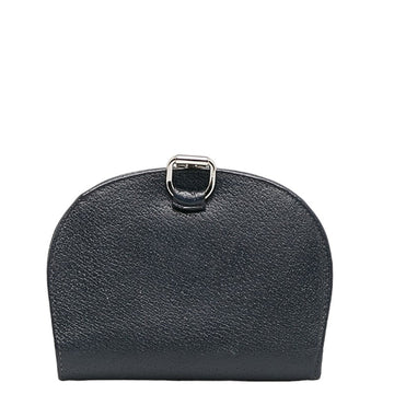 GUCCI Bifold Wallet Navy Leather Women's