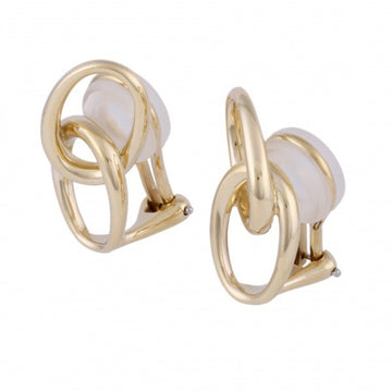 TIFFANY Double Circle Earrings/Earrings K18YG Yellow Gold