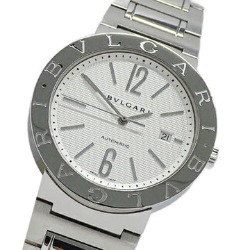 BVLGARIBulgari  watch men's date automatic winding AT stainless steel SS BB42SS silver white polished